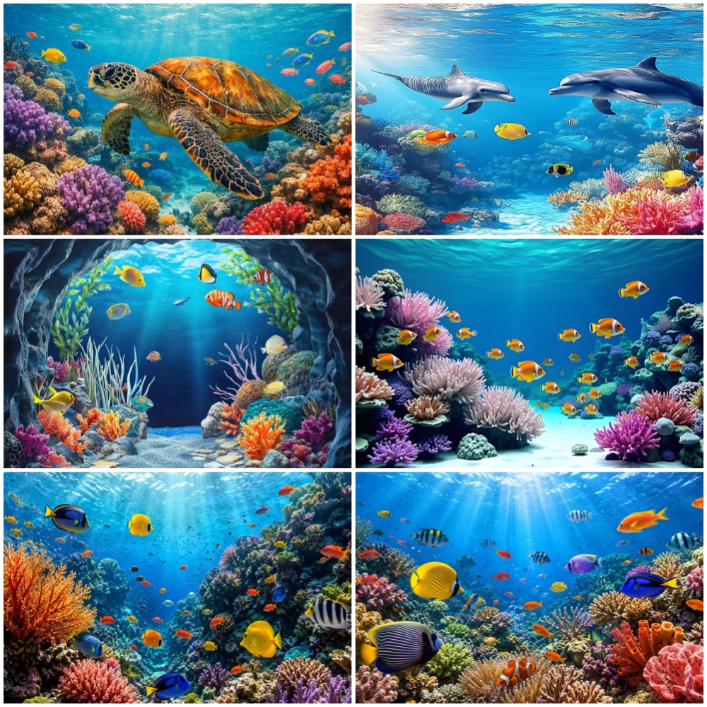 Marine Aquarium & Regional Centre Reviews - 海洋生物背景 海亀 クジラ 洞窟 サンゴ礁 魚