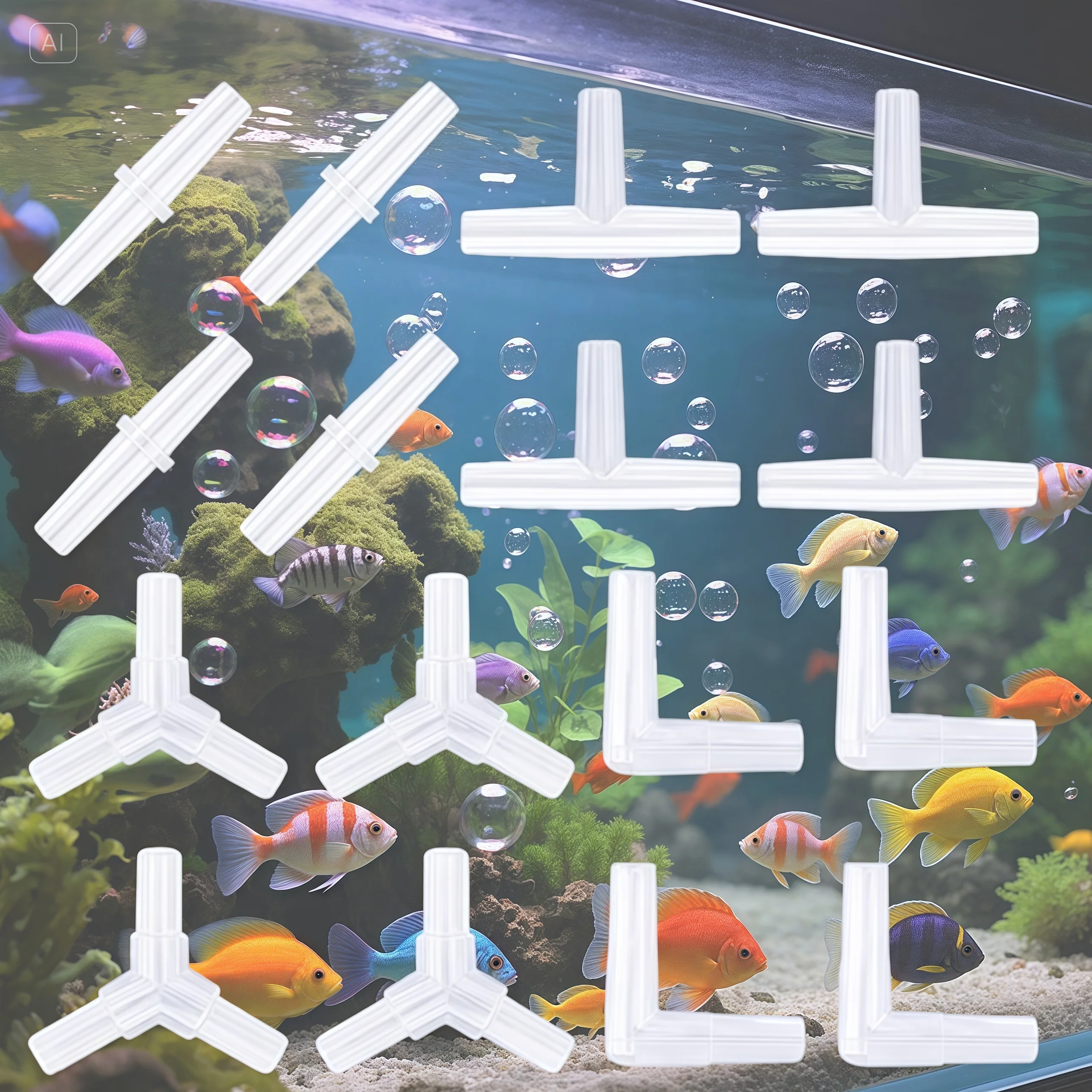 20/40個入り水槽用エアポンプコネクターキット - 耐久性 - Marine Aquarium Kit のレビューと価格