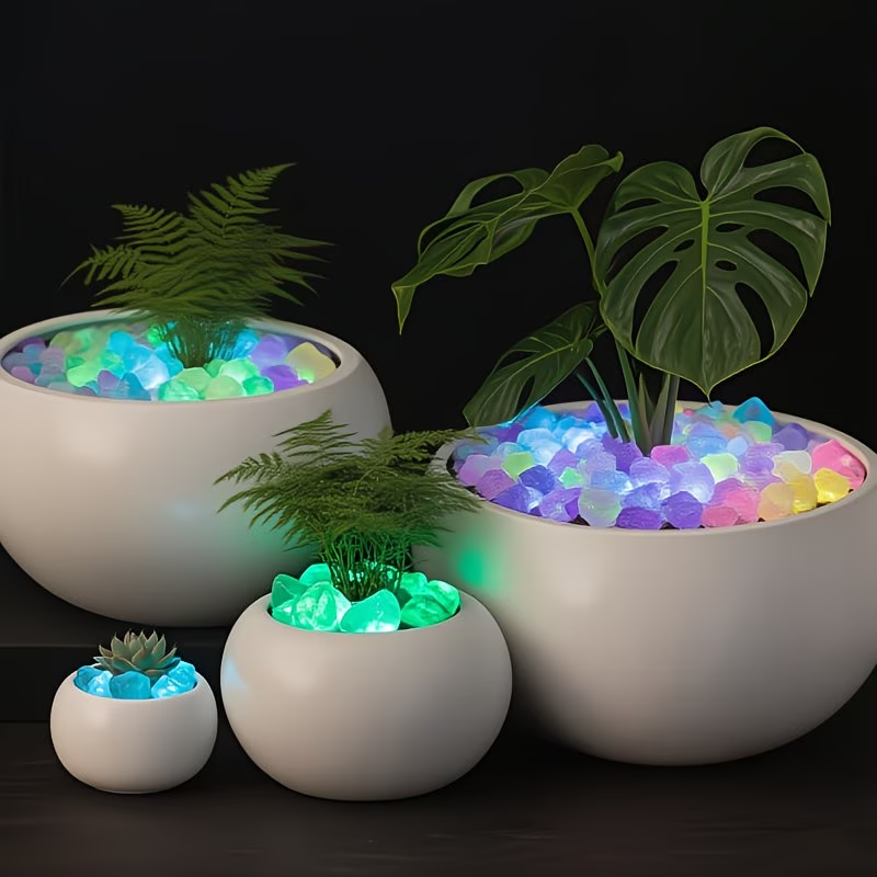 300個入り発光小石セット、0.9〜1.5cm樹脂製グロース - Marine Aquarium Kit のレビューと価格