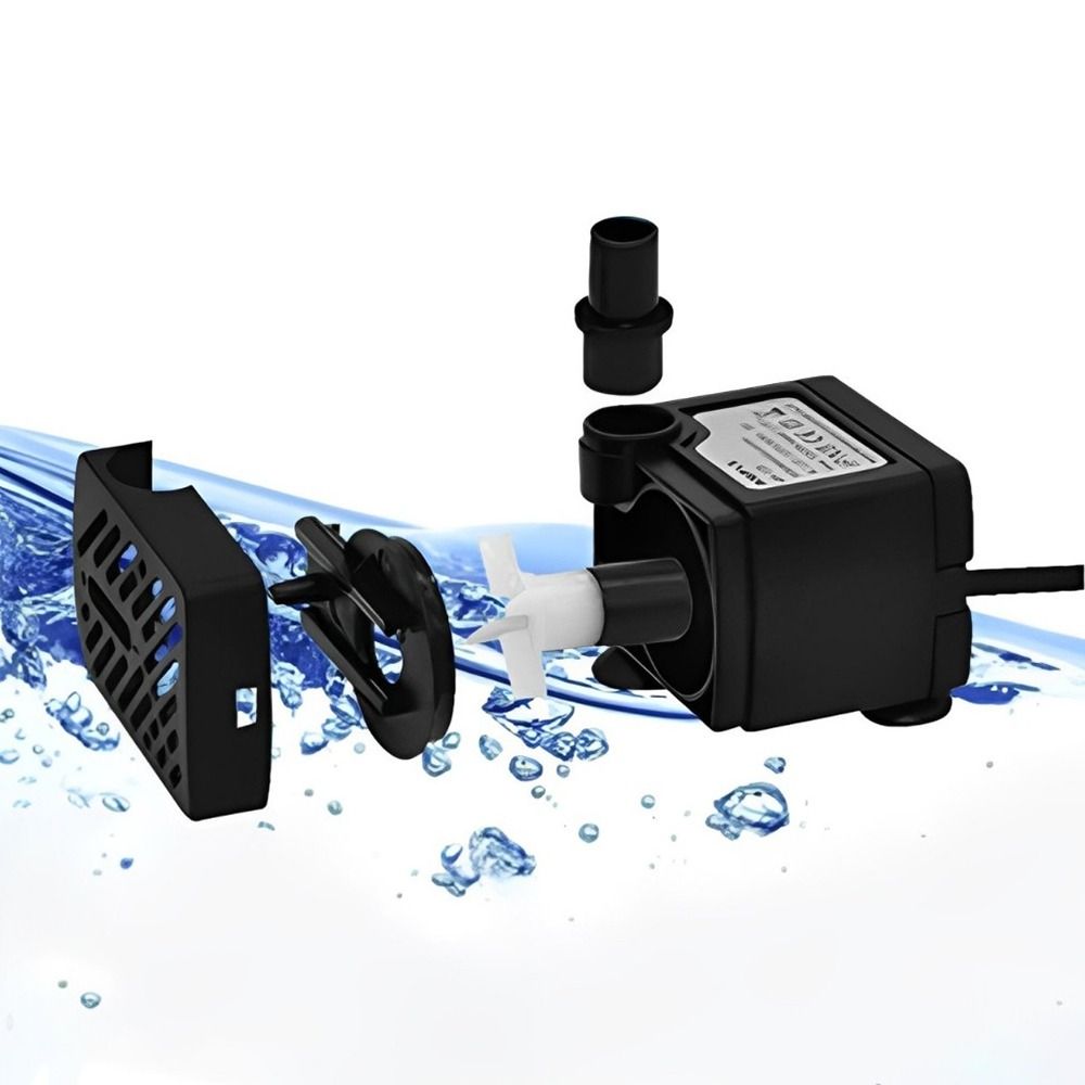 黒色水中ポンプ 超静音水中噴水ポンプ 吸盤付き調整可能 池噴 - Marine Aquarium Water のレビューと価格
