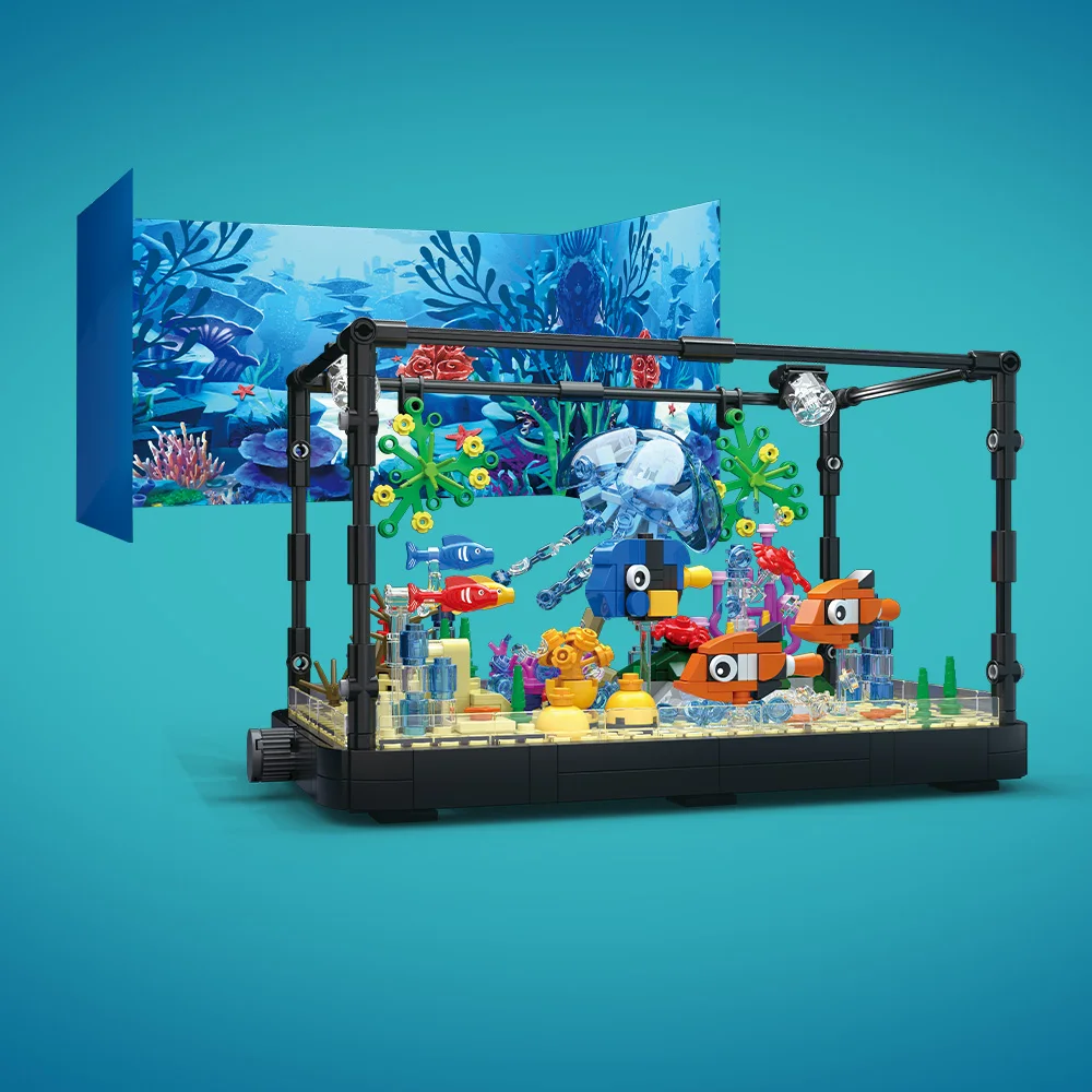 ライト付き水槽ビルディングブロックセット、水槽、海洋カメ、1 - Marine Aquarium & Regional Centre Reviews のレビューと価格