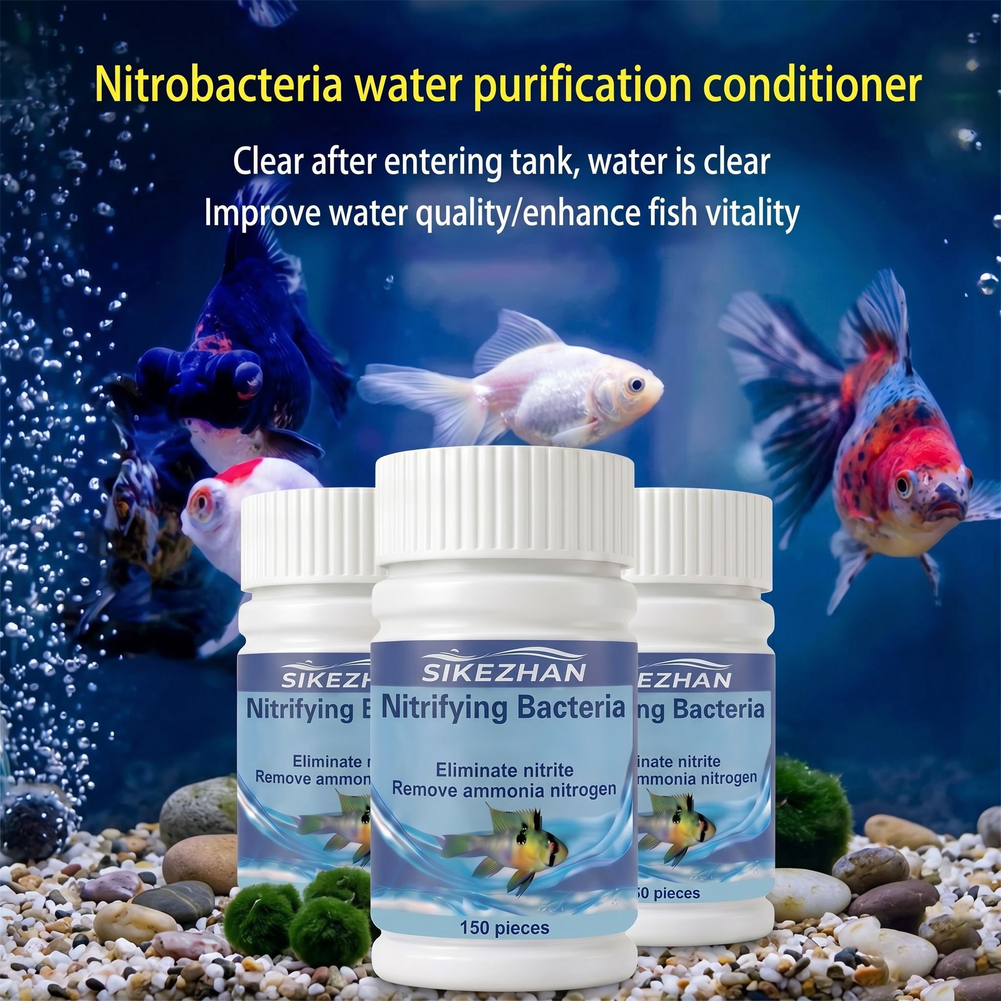SIKEZHAN水槽用バイオフィルター硝化菌150錠、速効性 - Marine Aquarium Water のレビューと価格