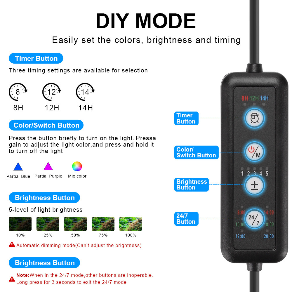 LED水槽ライト フルスペクトル リーフコーラルランプ UV - Marine Aquarium Uv Light のレビューと価格