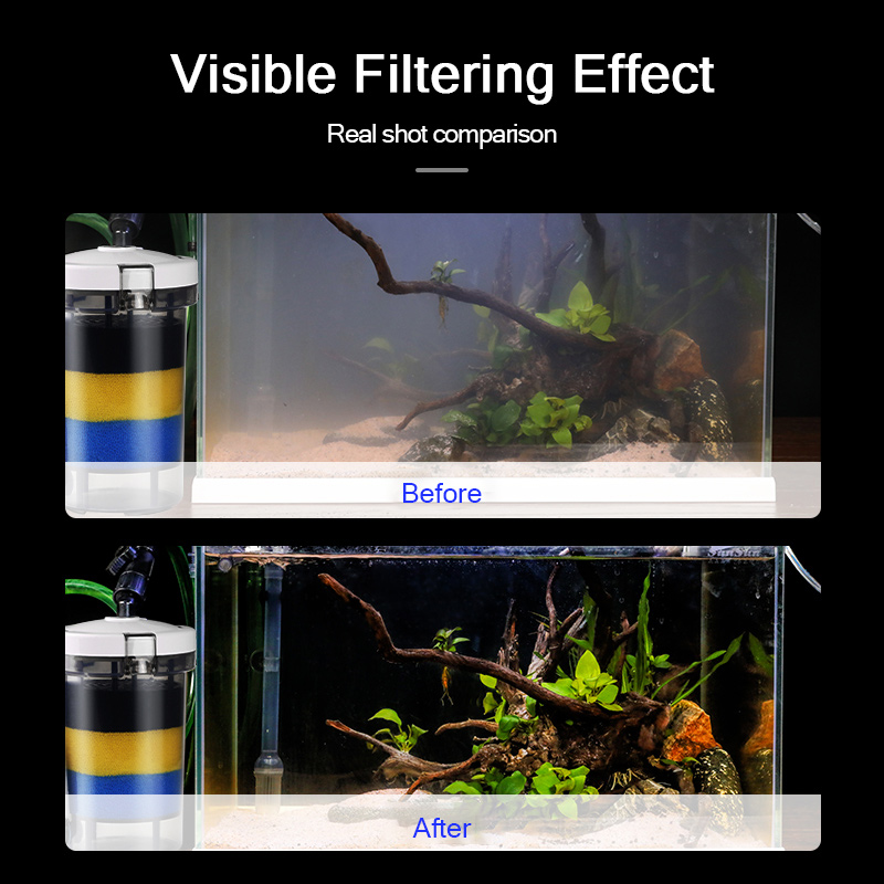 Sunsun-魚の滴の事前フィルター,ガードル,超静音透明外 - Marine Aquarium Uv Light のレビューと価格